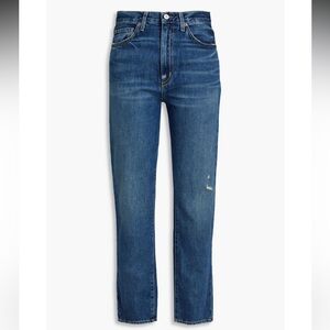 Nili Lotan Women's Straight Leg Jeans — Medium Blue Denim
